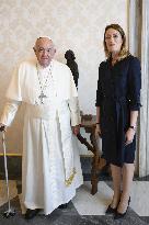 Pope Francis Receives Roberta Metsola - Vatican