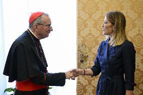 Pope Francis Receives Roberta Metsola - Vatican