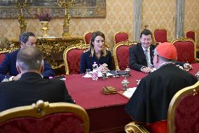 Pope Francis Receives Roberta Metsola - Vatican