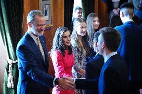 Spanish Royals Receive End of Degree Awards Winners - Spain