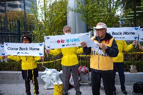 Press Conference By The National Association For Families Of Abductees Announcing Plan To Launch Leaflets Towards North Korea