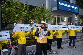 Press Conference By The National Association For Families Of Abductees Announcing Plan To Launch Leaflets Towards North Korea