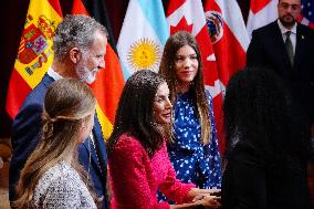 Royal Family receives the recipients of the Princess of Asturias Awards - Oviedo