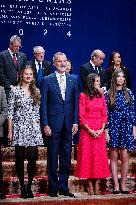 Royal Family receives the recipients of the Princess of Asturias Awards - Oviedo