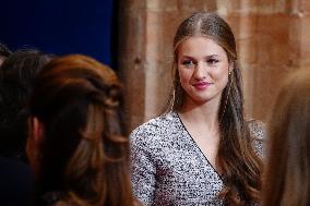 Royal Family receives the recipients of the Princess of Asturias Awards - Oviedo