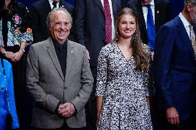 Royal Family receives the recipients of the Princess of Asturias Awards - Oviedo