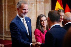 Royal Family receives the recipients of the Princess of Asturias Awards - Oviedo