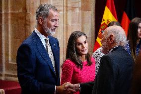 Royal Family receives the recipients of the Princess of Asturias Awards - Oviedo