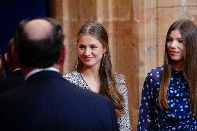 Royal Family receives the recipients of the Princess of Asturias Awards - Oviedo