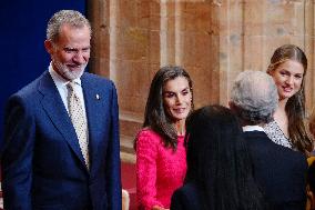 Royal Family receives the recipients of the Princess of Asturias Awards - Oviedo