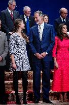 Royal Family receives the recipients of the Princess of Asturias Awards - Oviedo