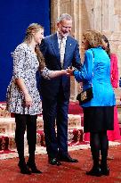 Royal Family receives the recipients of the Princess of Asturias Awards - Oviedo