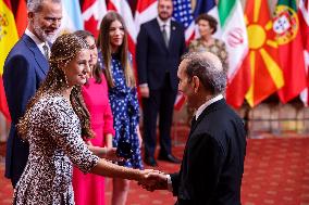 Royals Receive The Recipients Of The Princess Of Asturias Awards - Oviedo