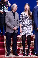 Royals Receive The Recipients Of The Princess Of Asturias Awards - Oviedo