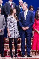 Royals Receive The Recipients Of The Princess Of Asturias Awards - Oviedo