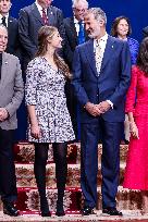 Royals Receive The Recipients Of The Princess Of Asturias Awards - Oviedo