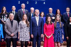 Royals Receive The Recipients Of The Princess Of Asturias Awards - Oviedo