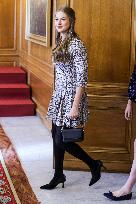 Royals Receive The Recipients Of The Princess Of Asturias Awards - Oviedo