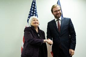 DC: Sec Yellen and Minister Armand hold a Bilateral Meeting