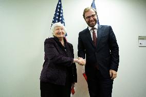 DC: Sec Yellen and Minister Armand hold a Bilateral Meeting