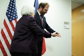 DC: Sec Yellen and Minister Armand hold a Bilateral Meeting