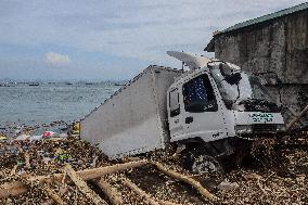 Residents Are Scattered After Tropical Typhoon Kristine - Philippines