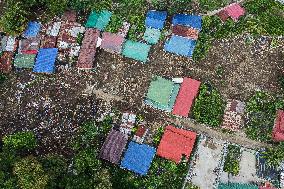 Residents Are Scattered After Tropical Typhoon Kristine - Philippines