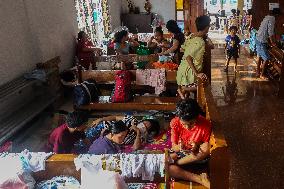 Residents Are Scattered After Tropical Typhoon Kristine - Philippines