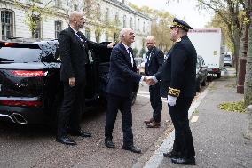 Minister of Justice Didier Migaud visits the Versailles judicial court - Versailles