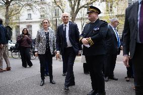 Minister of Justice Didier Migaud visits the Versailles judicial court - Versailles