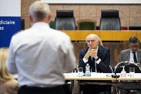 Minister of Justice Didier Migaud visits the Versailles judicial court - Versailles