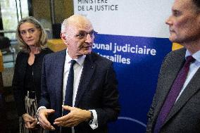 Minister of Justice Didier Migaud visits the Versailles judicial court - Versailles