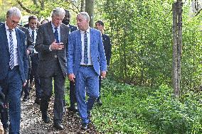 PM Barnier Visits The Rhone After The Storms