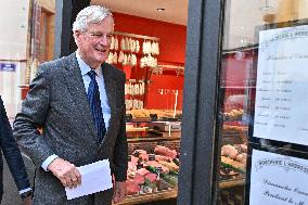 PM Barnier Visits The Rhone After The Storms