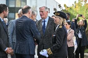 PM Barnier Visits The Rhone After The Storms