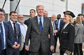 PM Barnier Visits The Rhone After The Storms