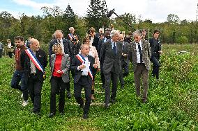 PM Barnier Visits The Rhone After The Storms