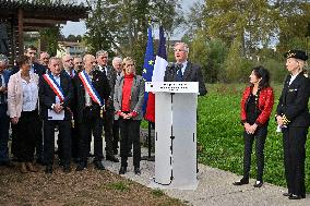 PM Barnier Visits The Rhone After The Storms