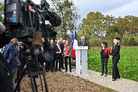 PM Barnier Visits The Rhone After The Storms