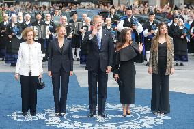 Spanish Royals Arriving At Princess of Asturias Awards - Spain