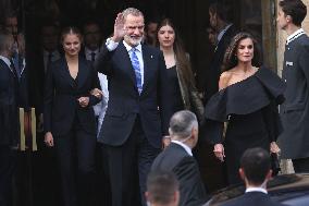 Spanish Royals Leaving Princess of Asturias Award Ceremony - Spain