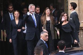 Spanish Royals Leaving Princess of Asturias Award Ceremony - Spain