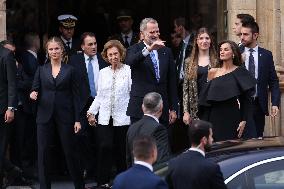 Spanish Royals Leaving Princess of Asturias Award Ceremony - Spain