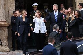 Spanish Royals Leaving Princess of Asturias Award Ceremony - Spain