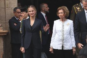 Spanish Royals Leaving Princess of Asturias Award Ceremony - Spain