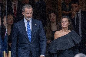 Spanish Royals Leaving Princess of Asturias Awards - Spain