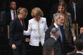 Spanish Royals Leaving Princess of Asturias Awards - Spain