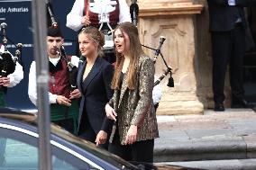 Spanish Royals Leaving Princess of Asturias Awards - Spain