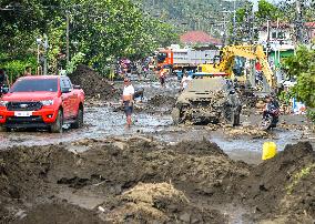 Residents Are Scattered After Tropical Typhoon Kristine Hits The Calabarzon Region.