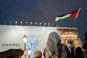 Rally In Support Of Palestine And Lebanon In Paris